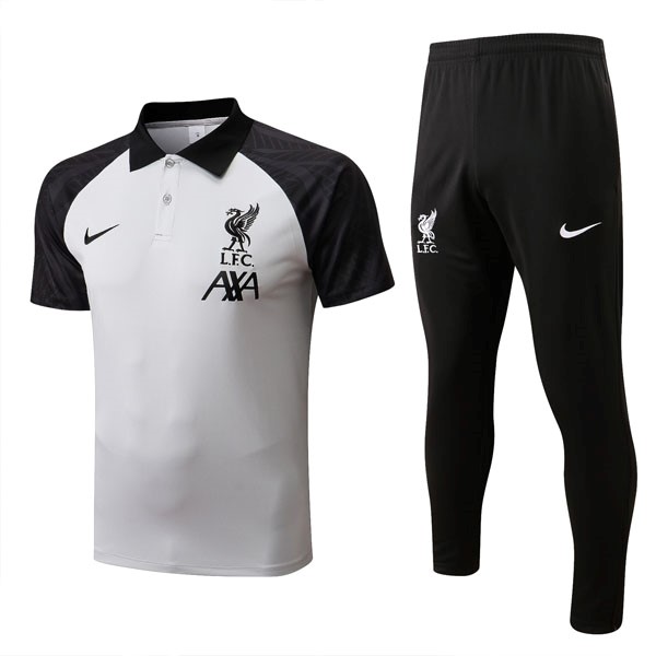 Polo Liverpool Conjunto Completo 2022/23 Blanco